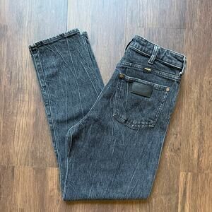 Wrangler Women’s Mom Jeans W28 L28 High Rise Tapered Leg Black Wash Western